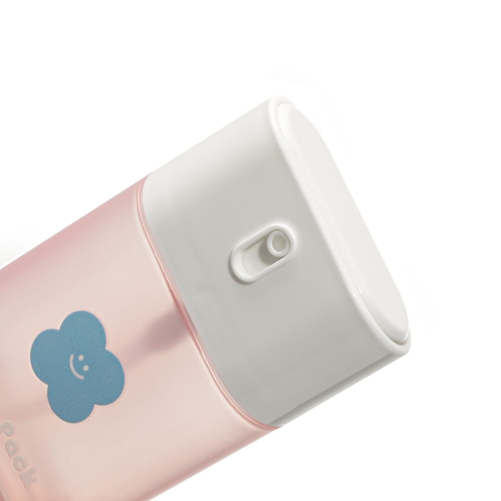 Cute Square Cosmetic Pump Bottle Pastel Color Empty Skincare Lotion Container Custom Logo Packaging-TINDA-04PW