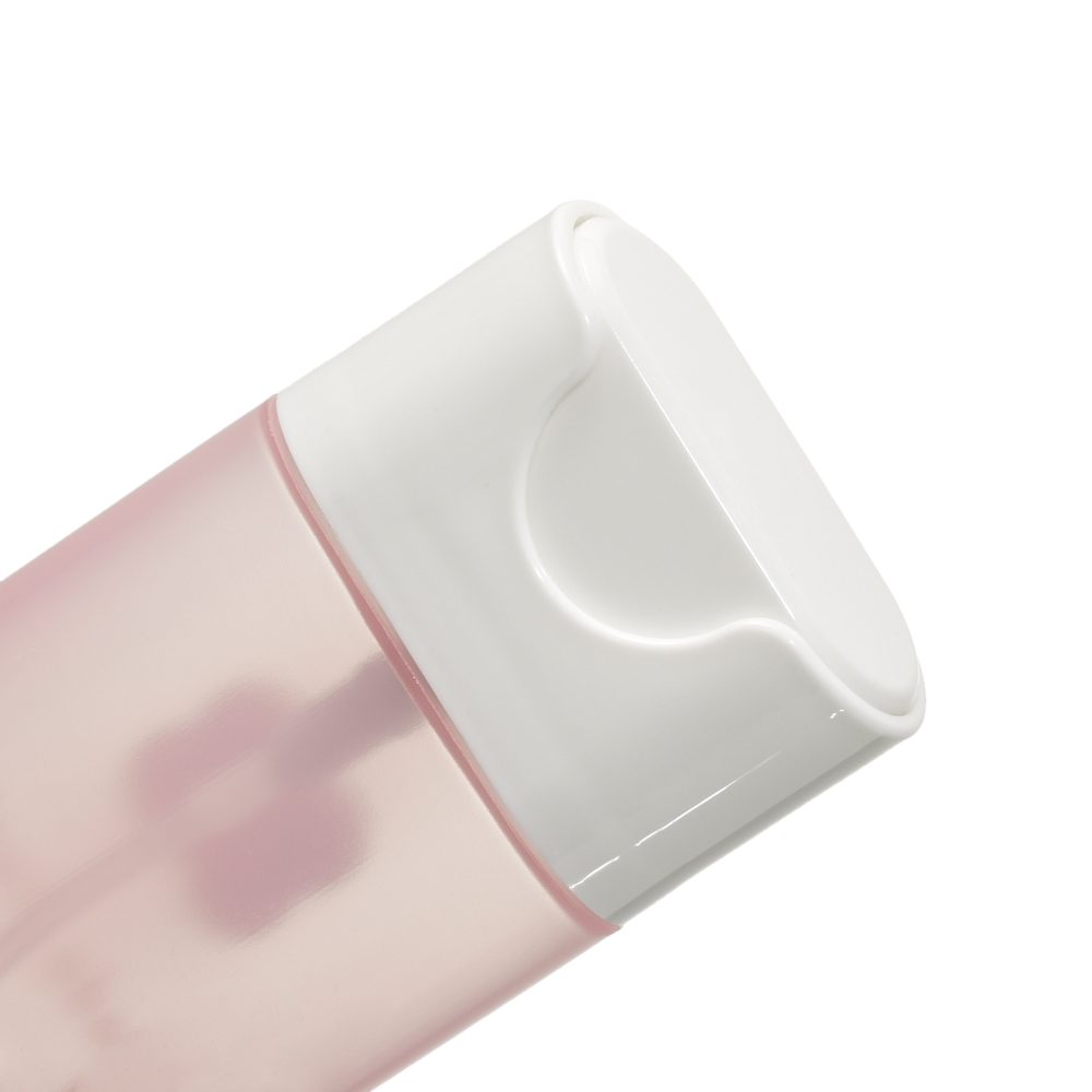 Cute Square Cosmetic Pump Bottle Pastel Color Empty Skincare Lotion Container Custom Logo Packaging-TINDA-04PW