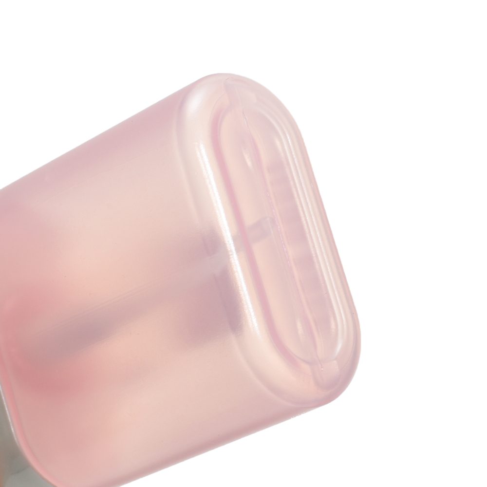Cute Square Cosmetic Pump Bottle Pastel Color Empty Skincare Lotion Container Custom Logo Packaging-TINDA-04PW