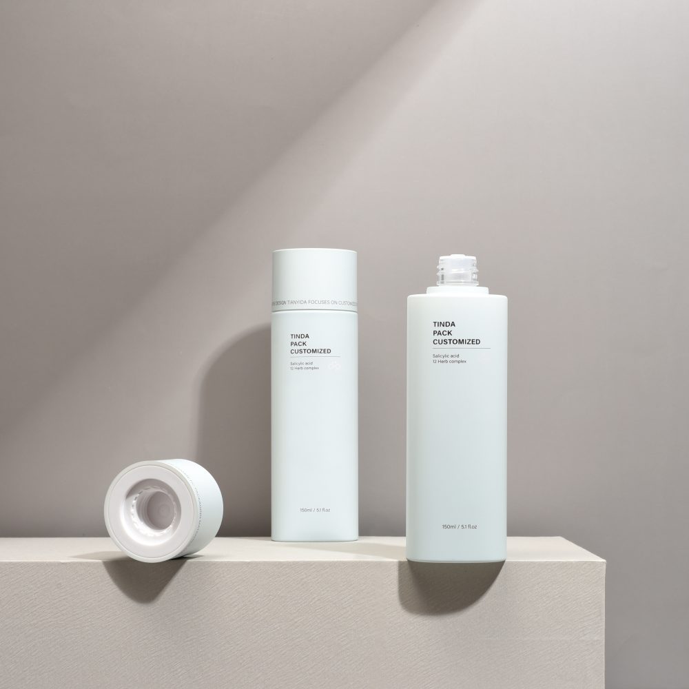 Custom Matte White PETG Cosmetic Toner Bottle 150ml  Skincare Lotion Packaging Containe-5034